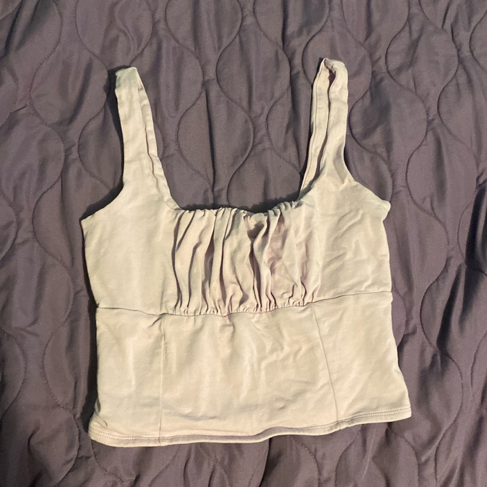 lavender cropped tank top